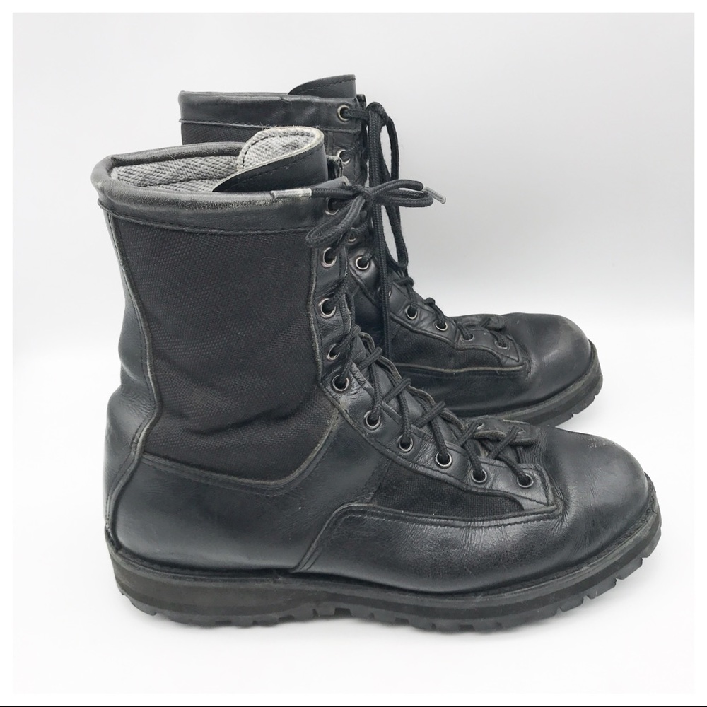 Men’s Vintage Vibram Leather Gortex Lace up Military Boots Size 10